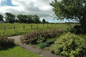 South facing view to the front of Heather Cottage